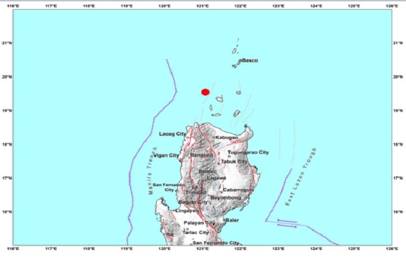 Earthquake hits off Dalupiri Island coast in Cagayan