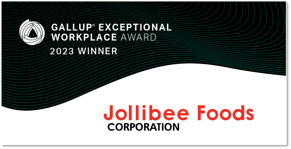Jollibee Group receives Gallup Exceptional Workplace Award for the second time