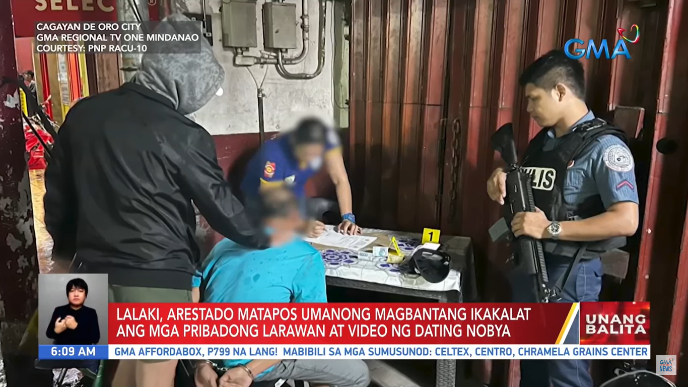 Lalaki Huli Nang Magbantang Ikakalat Ang Pribadong Larawan At Video Ng