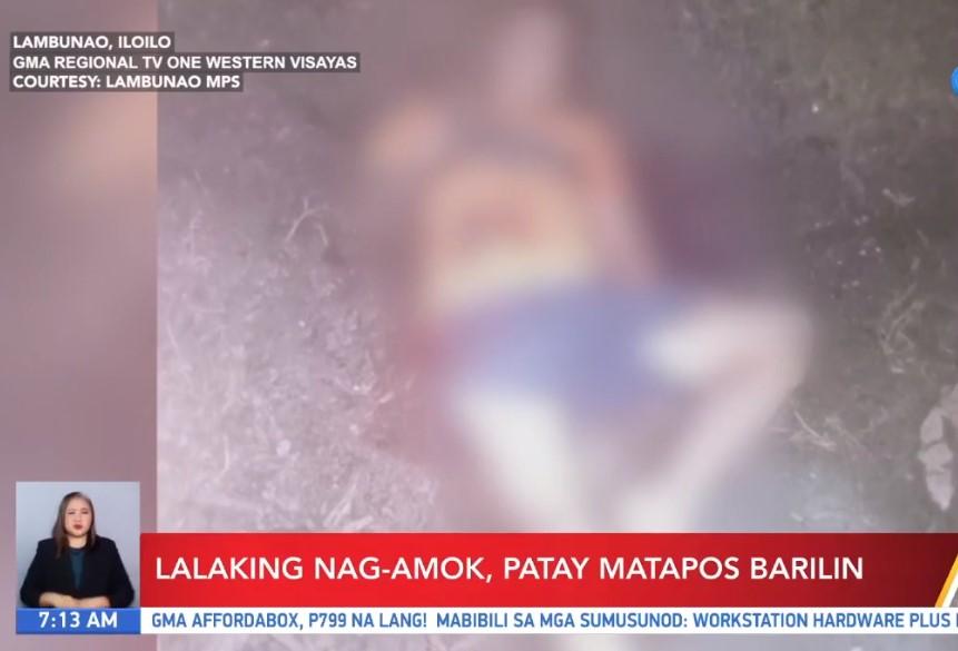 Lalaking Nag Amok Binaril Ng Tiyuhin At Pang Lalaki Sa Iloilo Balitambayan