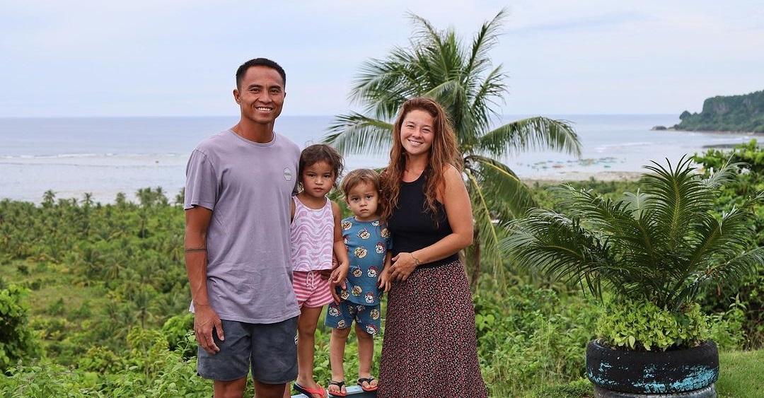 Andi Eigenmann, her fiance Philmar Alipayo, and their children Lilo and Koa