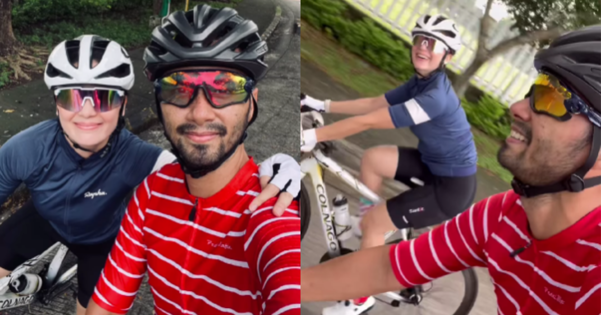 Kristine Hermosa and Oyo Boy Sotto go on a cycling date