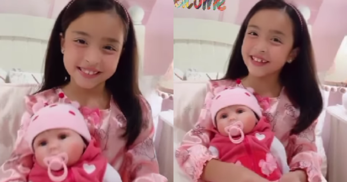 Zia Dantes thanks her ninang AiAi Delas Alas for gifting her a reborn doll
