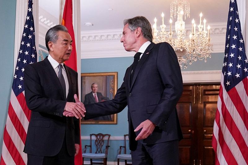 Chinese Foreign Minister Wang Yi and US Secretary of State Antony Blinken