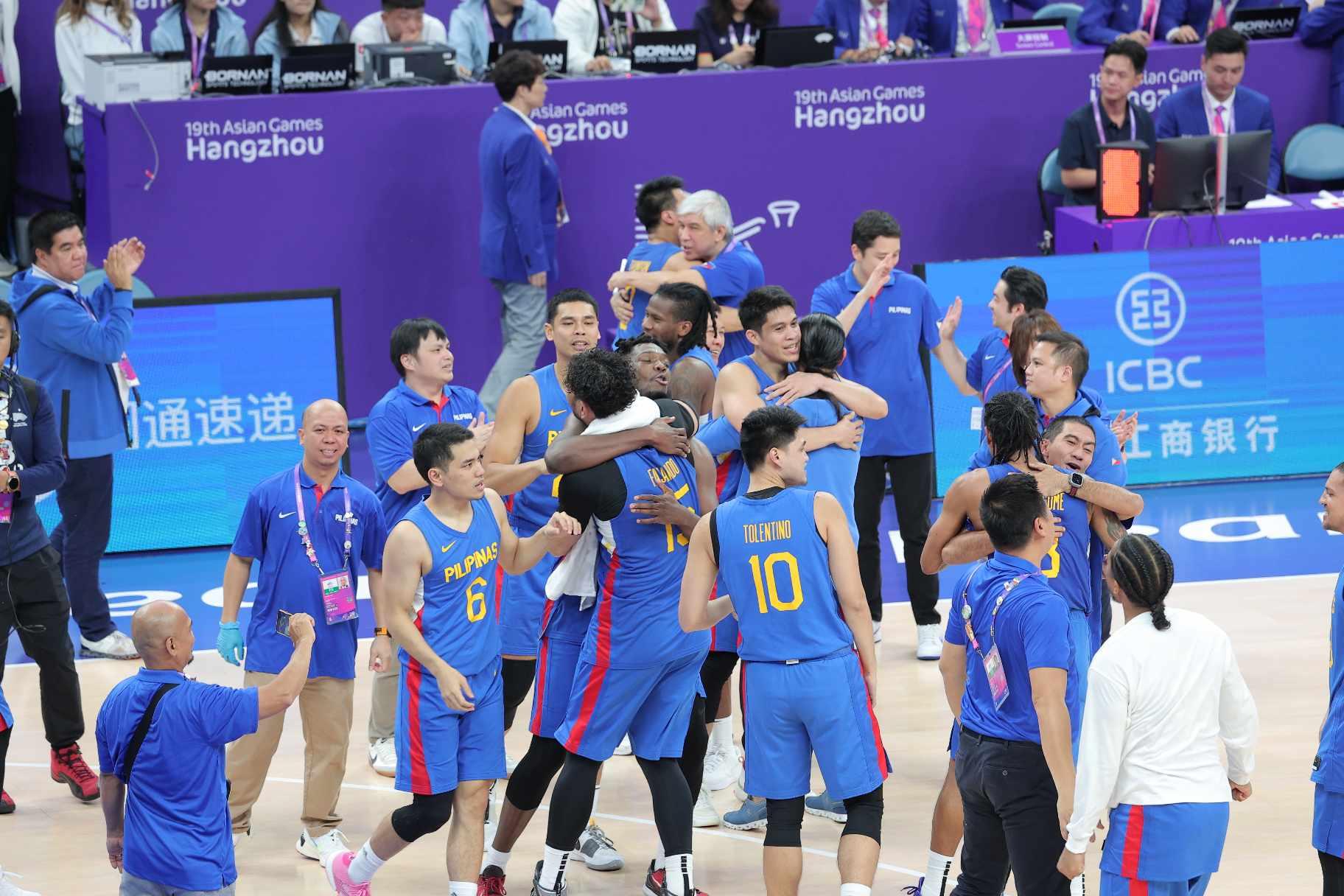 Former Gilas Pilipinas players celebrate Asian Games gold thumbnail