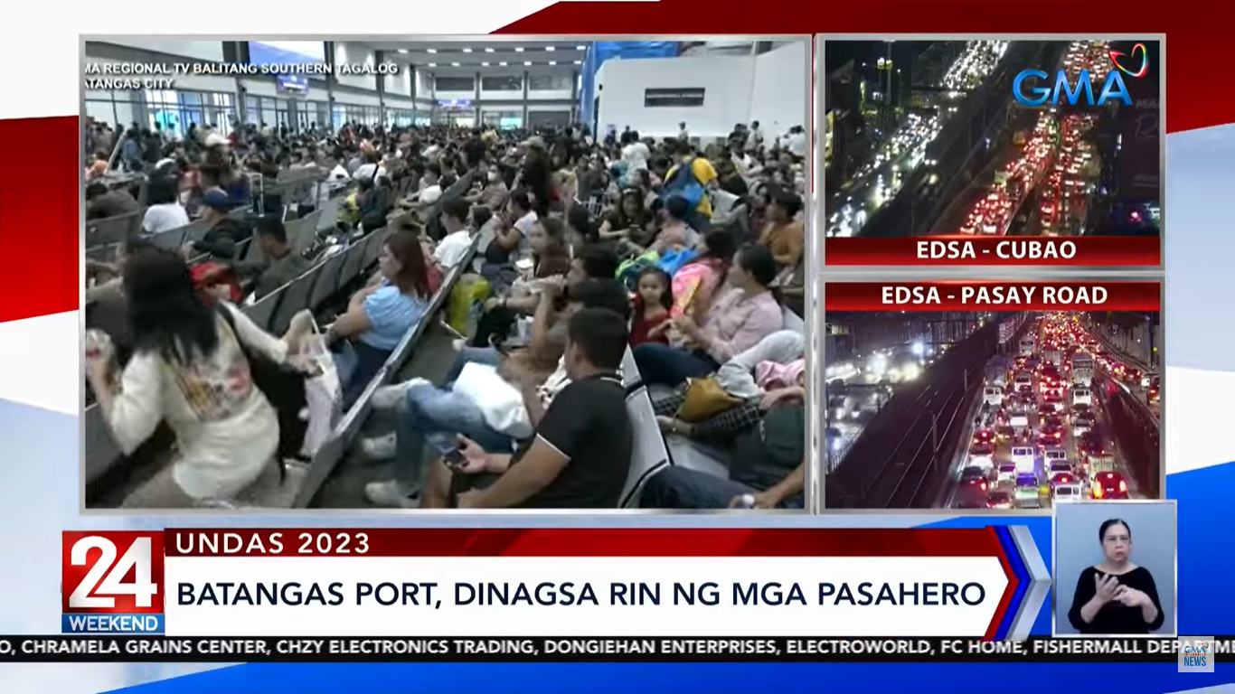 Travelers Flock To Batangas Port For Long Holiday Break Gma News Online