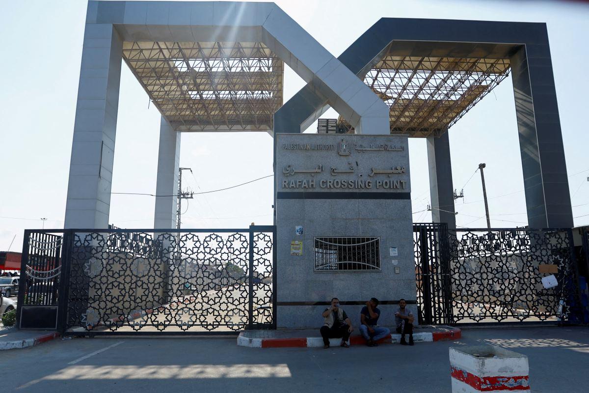 Rafah Crossing Point at the border of Gaza and Egypt