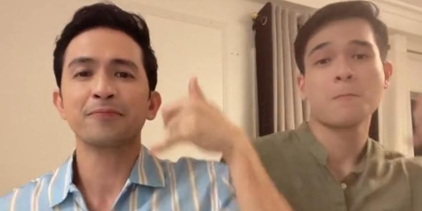 Dennis Trillo dances with 'Love Before Sunrise' co-star Vince Maristela in new TikTok