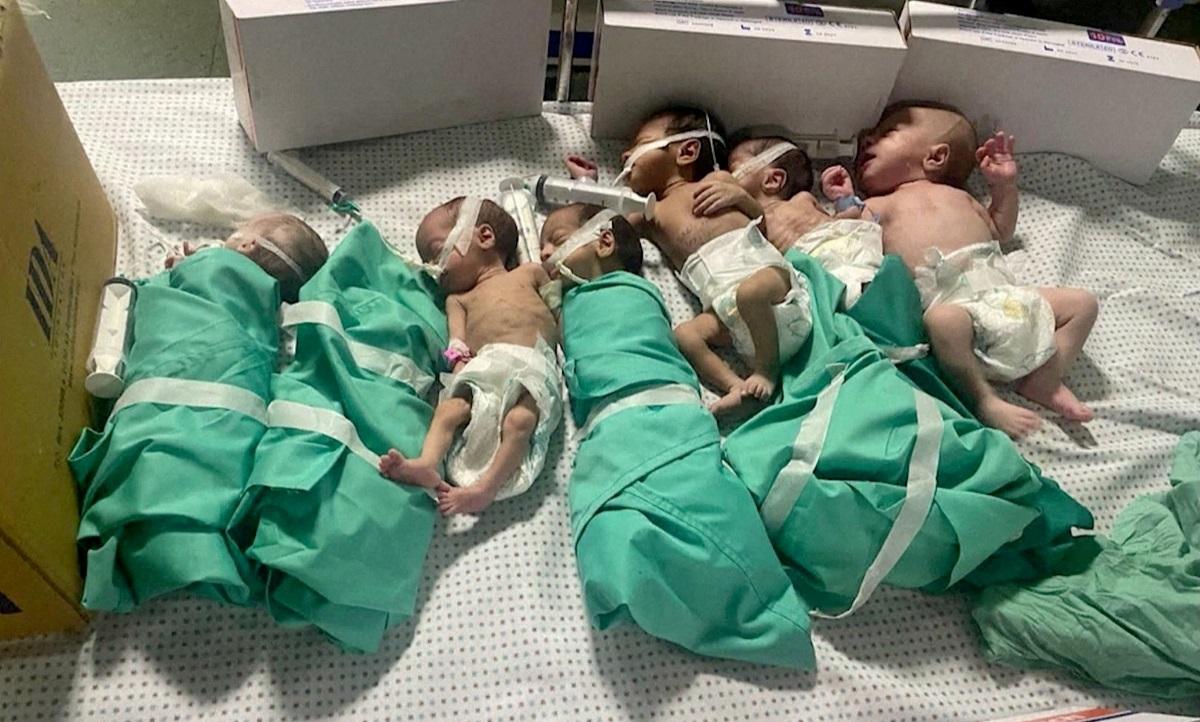 Babies removed form incubators after power outage in Al Shifa Hospital