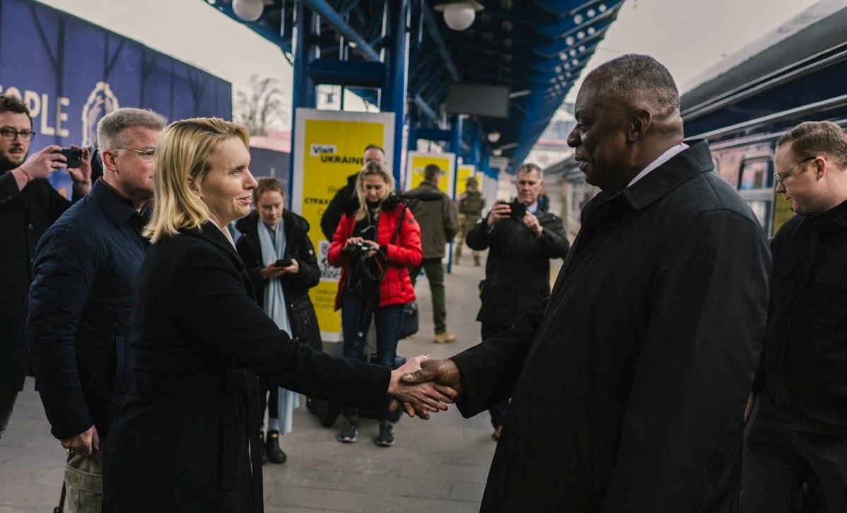 US defense chief Austin visits Kyiv as questions swirl over aid to Ukraine