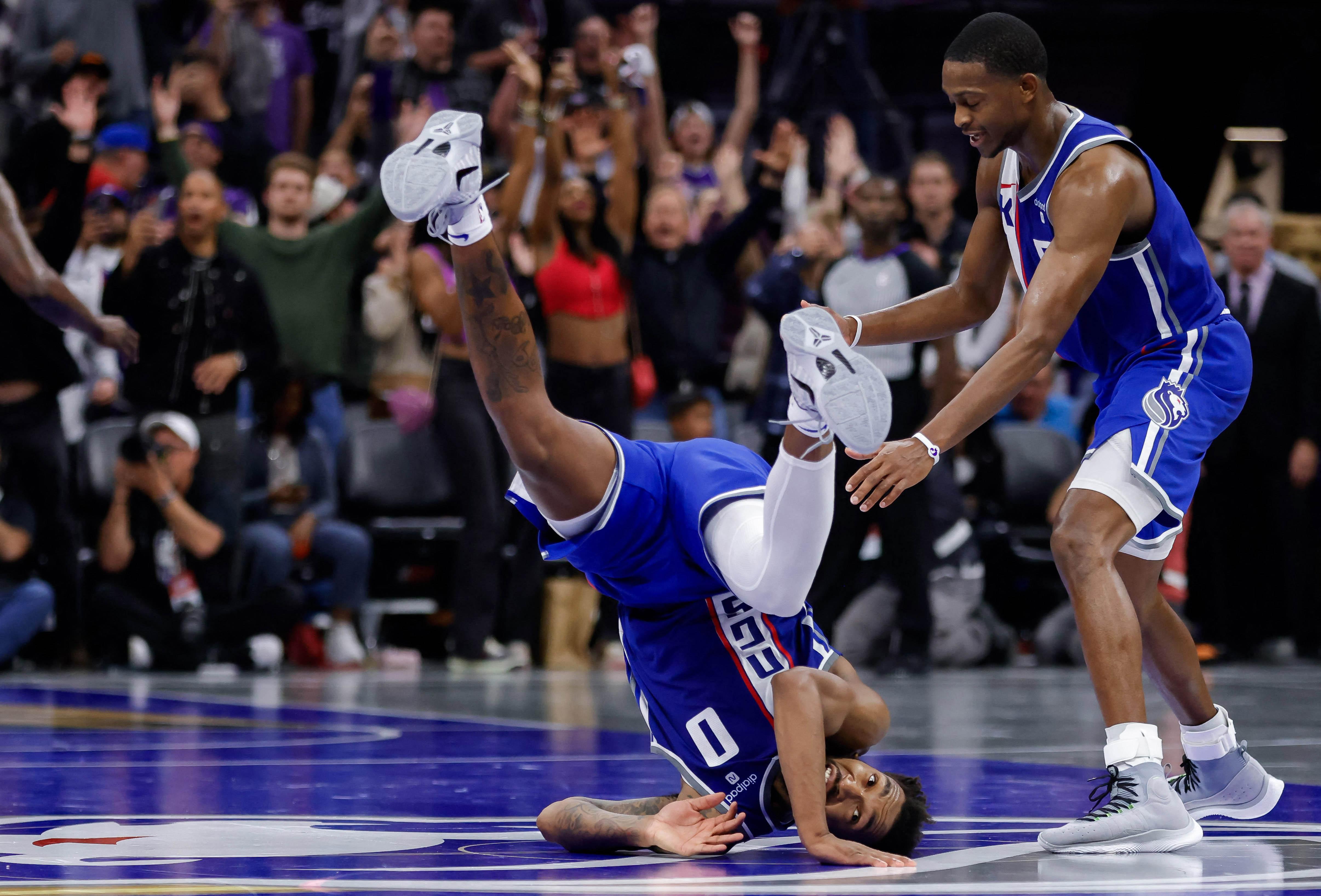 Malik Monk Sacramento Kings vs Warriors NBA