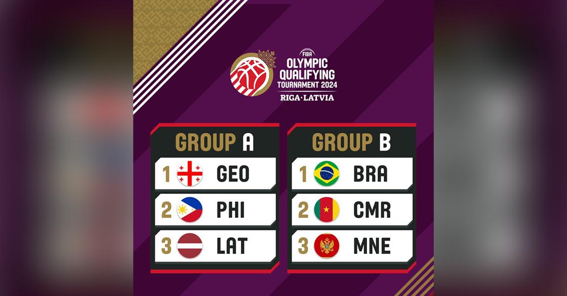 Gilas Pilipinas Group A FIBA Olympic Qualifying Tournament in Riga