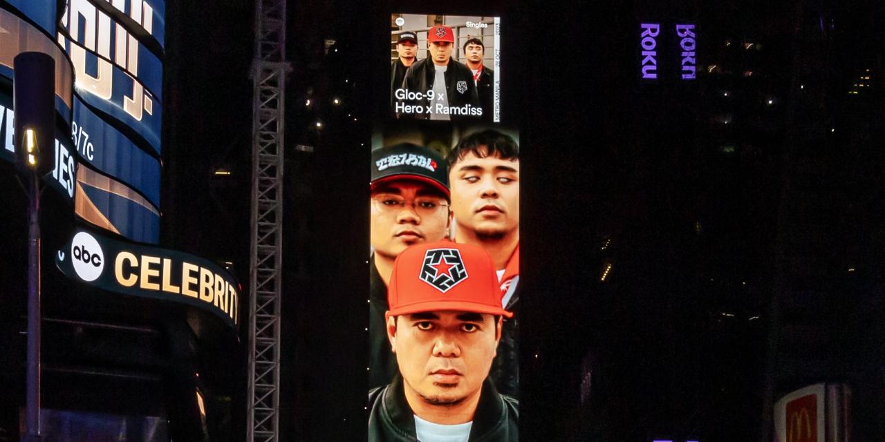 Gloc-9, Hero, and Ramdiss make it to New York Times Square billboard
