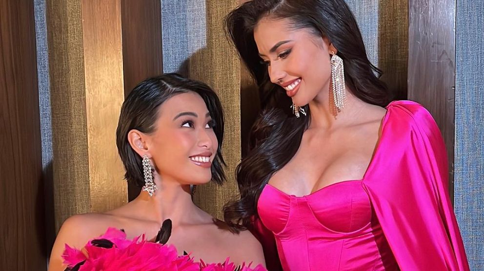 Michelle Dee and Anntonia Porsild look hot in pink