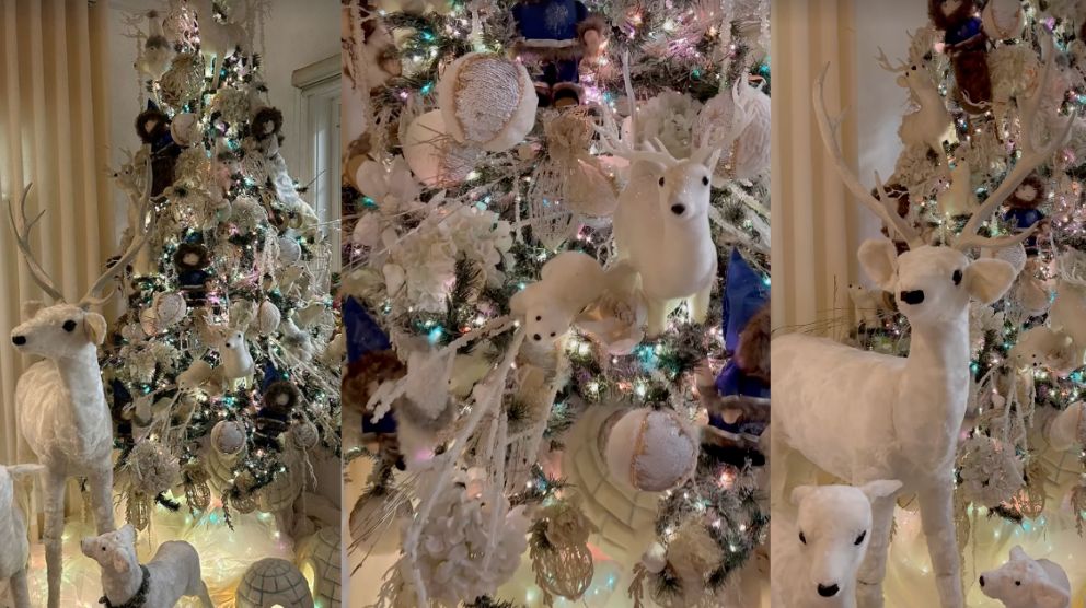 Sarah Lahbati Christmas 2023 Celebrity Christmas Trees