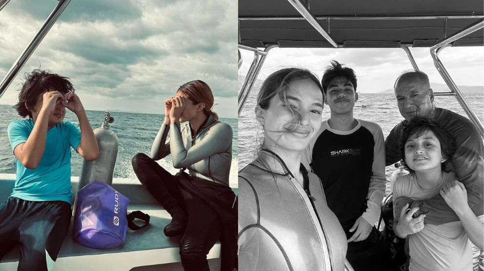 Sarah Lahbati proud of son Zion for scuba diving in open water