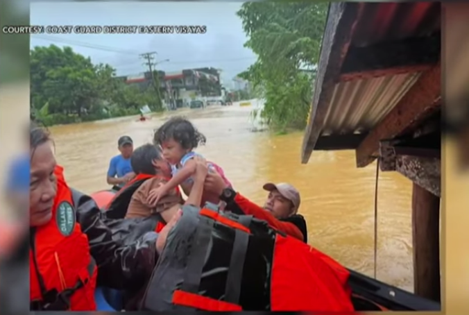Heavy rainfall forced more than 24,000 families to evacuate in Northern Samar 