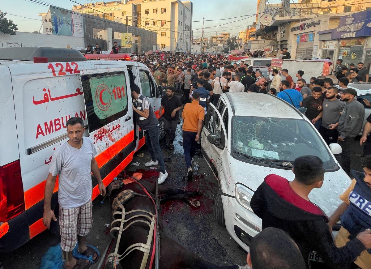 Israel strikes ambulance in Gaza City, many reported killed