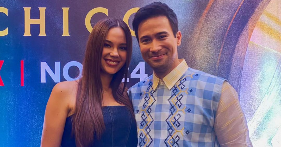 Catriona Gray and Sam Milby during the premiere of Netlix series 'Replacing Chef Chico'