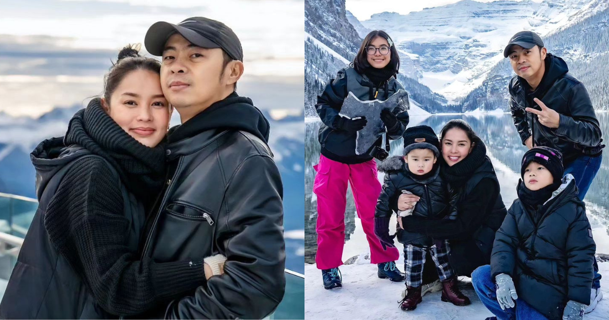 Chito Miranda, Neri Miranda, and their family in Canada