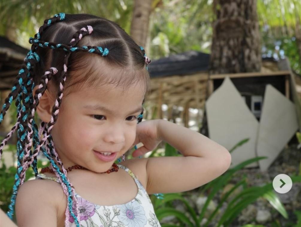 Anne Curtis' daughter Dahlia with braids