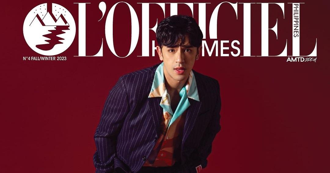 David Licauco on the cover of L'Officiel Philippines