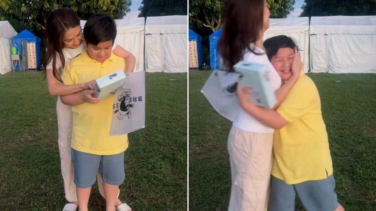 Marian Rivera surprises Raphael Landicho with an iPad for his birthday