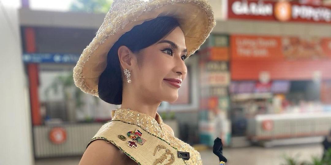 Philippines' Yllana Marie Aduana arrives in Vietnam for Miss Earth pageant