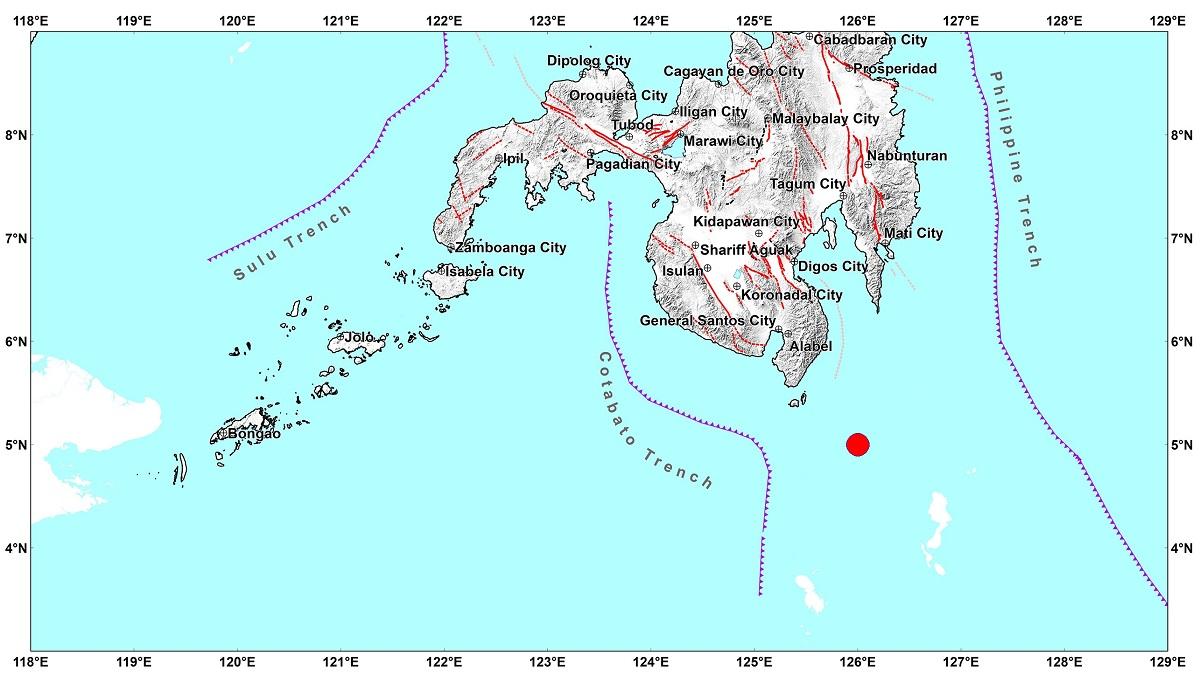 Magnitude 5.8 quake jolts Balut Island in Sarangani