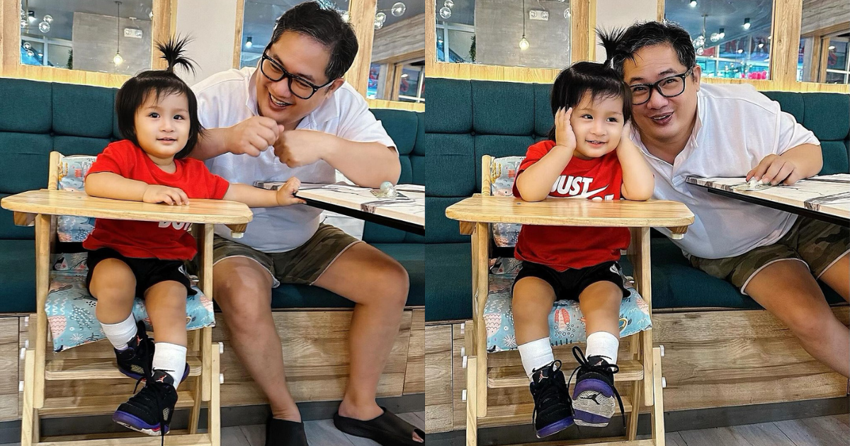 Smokey Manaloto and his 15-month-old son Kiko