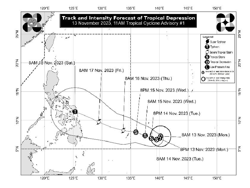 PAGASA LPA Tropical depression