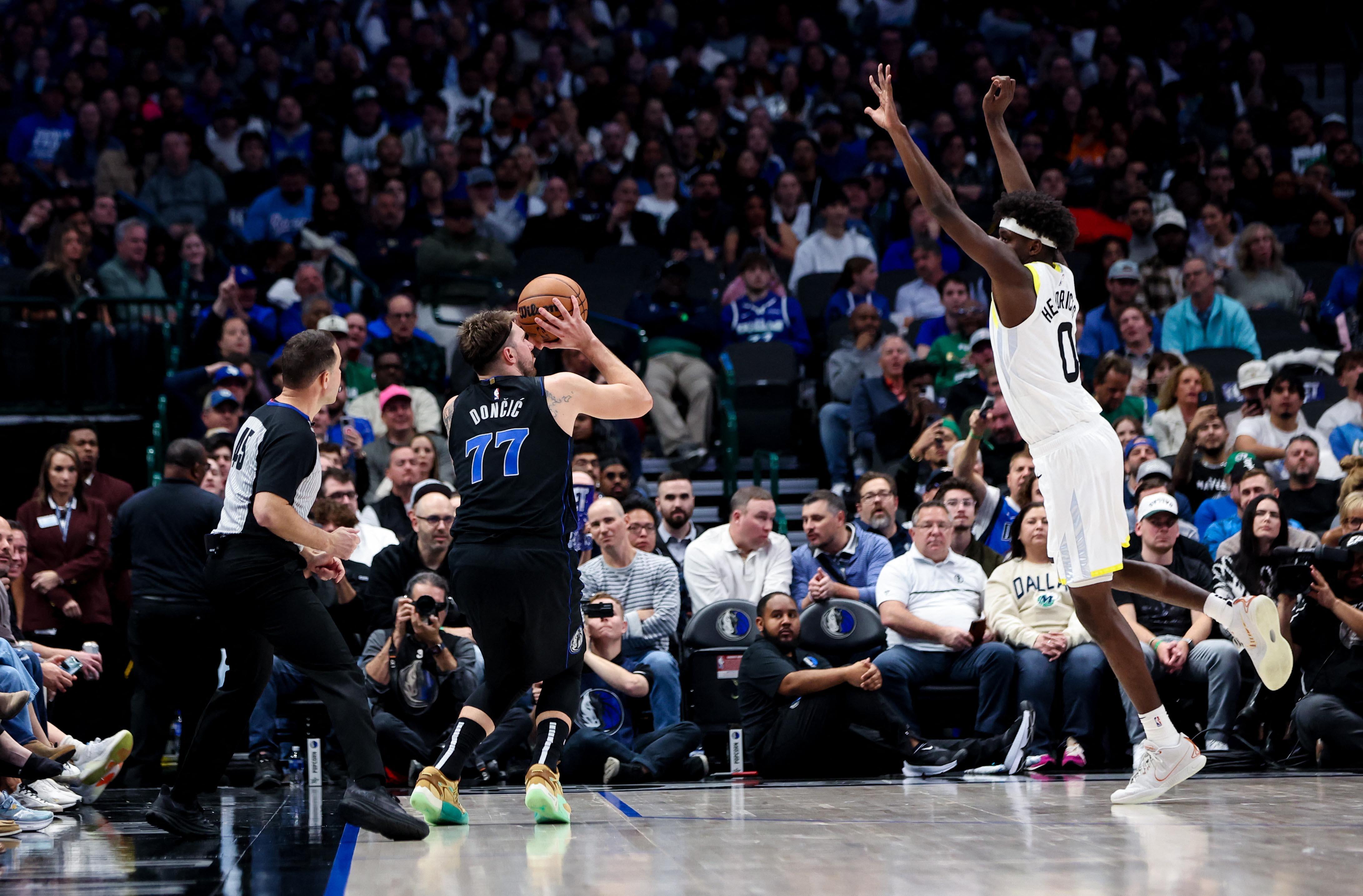 NBA Luka Doncic Mavericks vs Jazz 