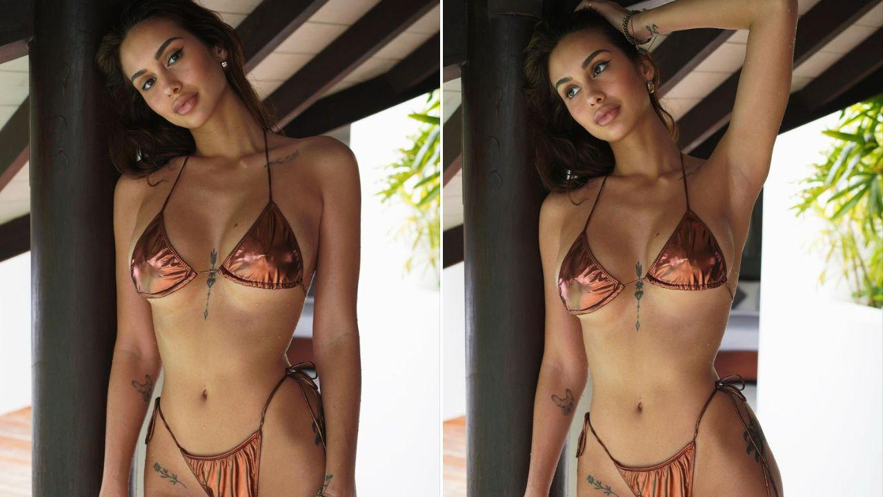 Celeste Cortesi flaunts fit figure in Bali