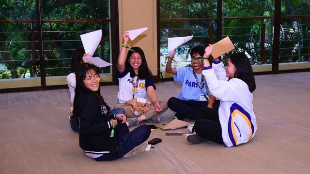 The camp participants worked on a storybook, incorporating the lessons they learned from the sessions at the camp.