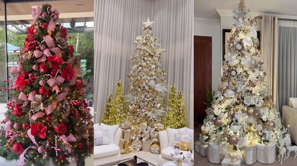 Marian Rivera, Gabbi Garcia, Jinkee Pacquiao Christmas Trees