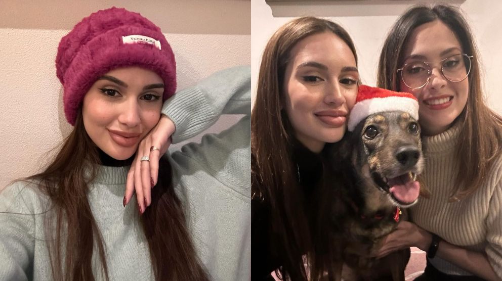 Celeste Cortesi reunites with her family in Italy for Christmas
