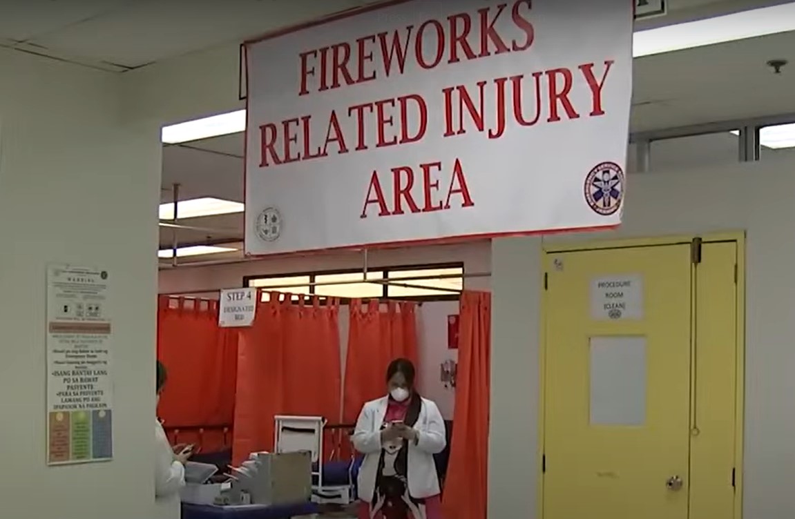 The Department of Health on Saturday reported nine more fireworks and stray bullet related injuries pushing the total to 609.