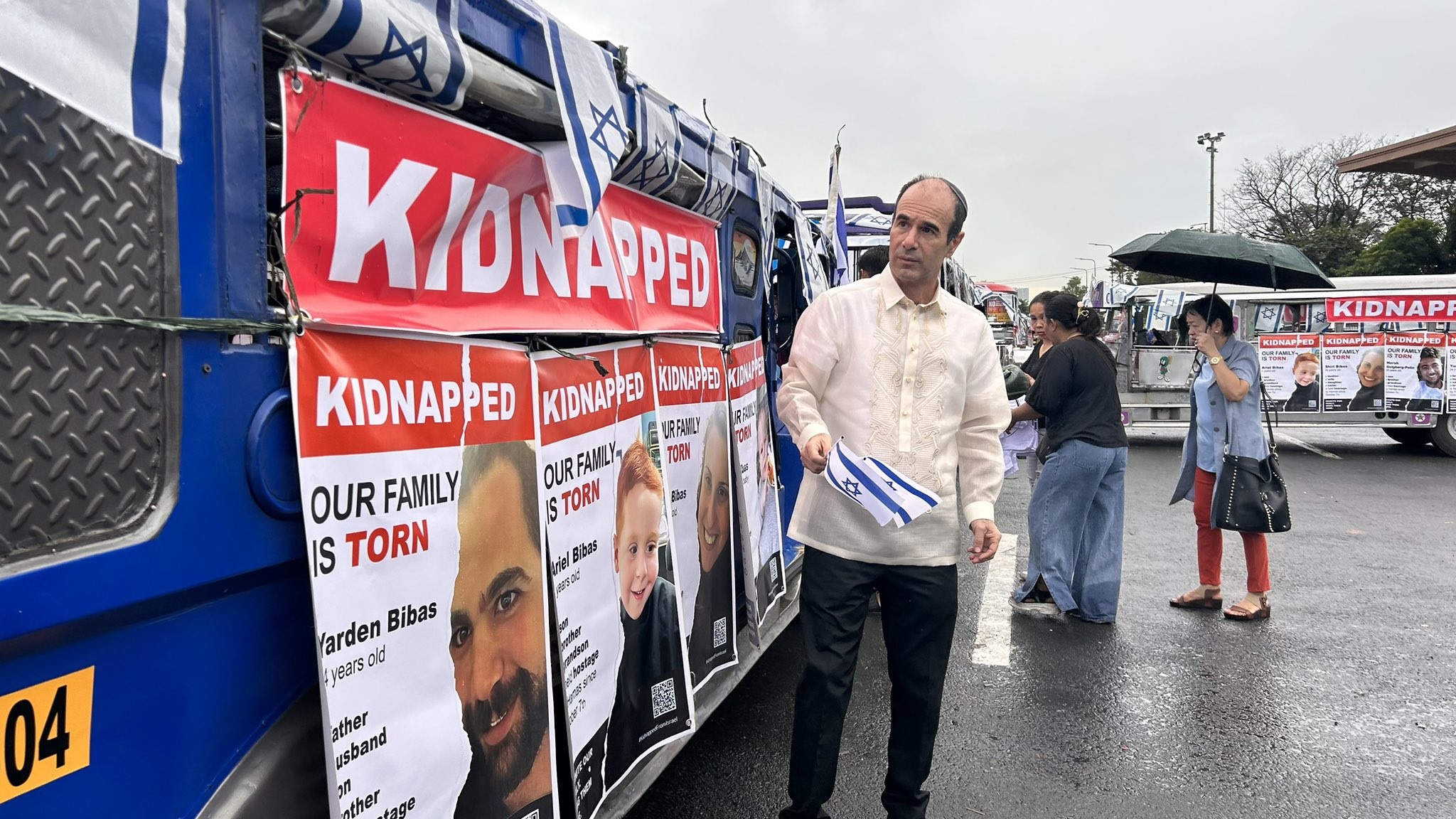 Israeli Embassy launches motorcade in Manila, calls for release of Hamas hostages