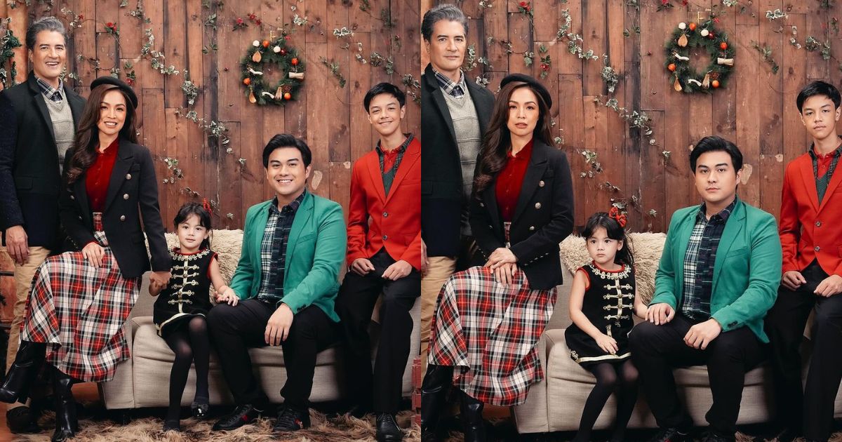 Aubrey Miles, Troy Montero pose with 3 children for Christmas family picture