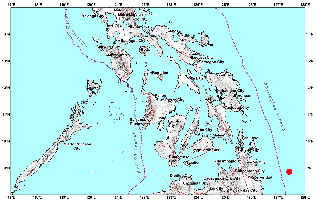 PHIVOLCS, earthquake, Surigao del Sur