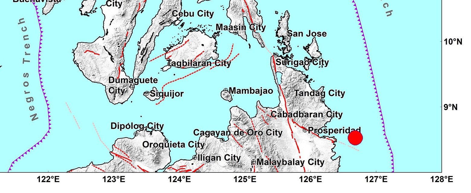 Magnitude 7.4 earthquake strikes off Hinatuan, Surigao del Sur