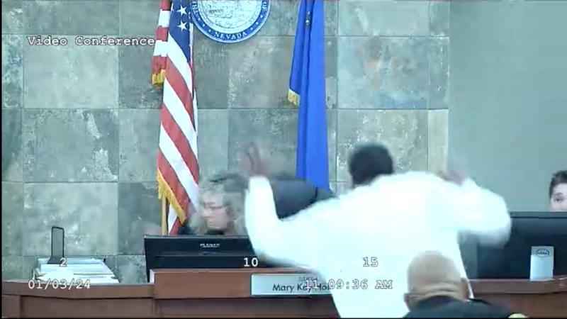 Felon who attacked Las Vegas judge sentenced to decades in prison