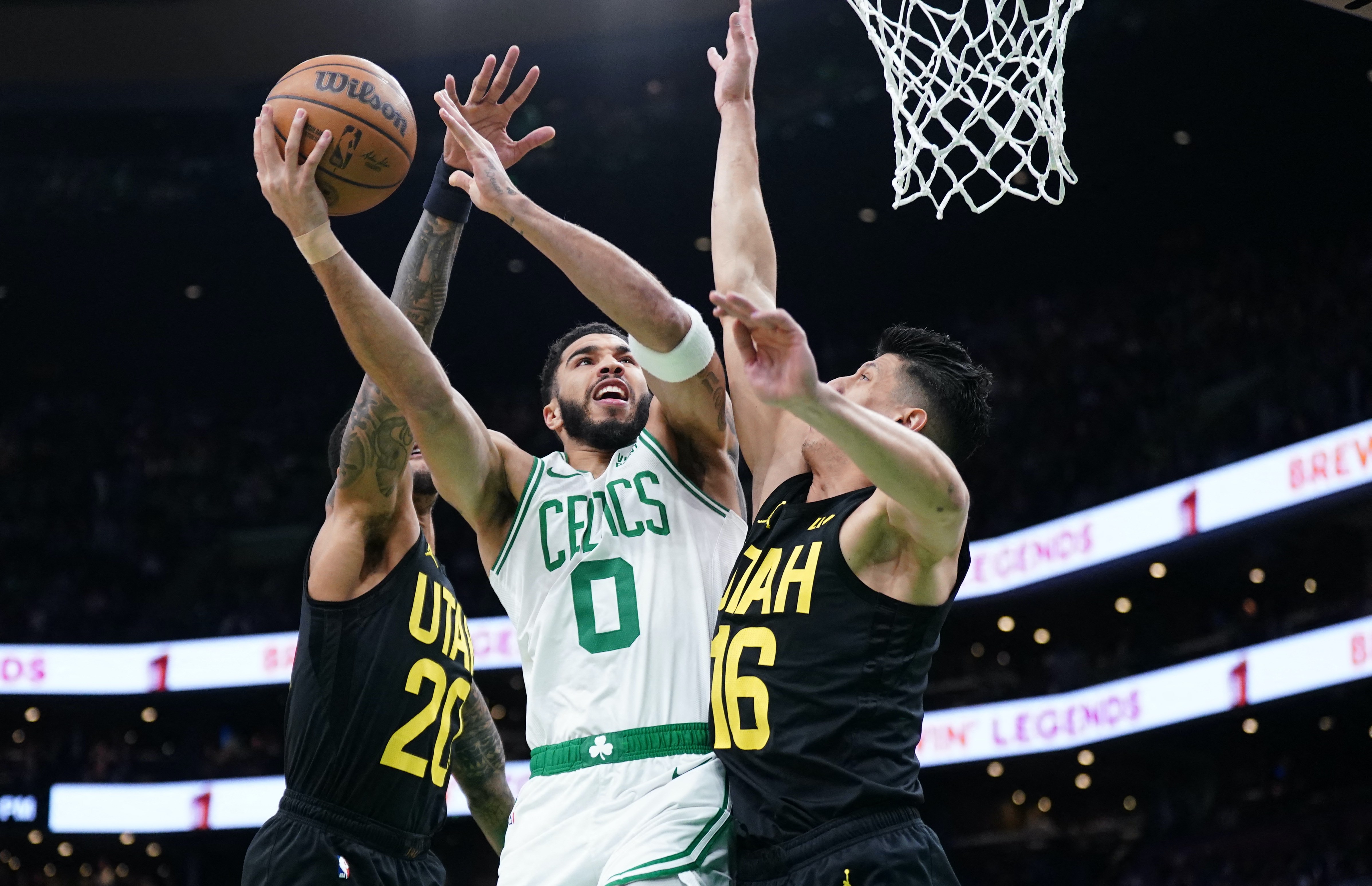 Jayson Tatum Boston Celtics vs Jazz NBA