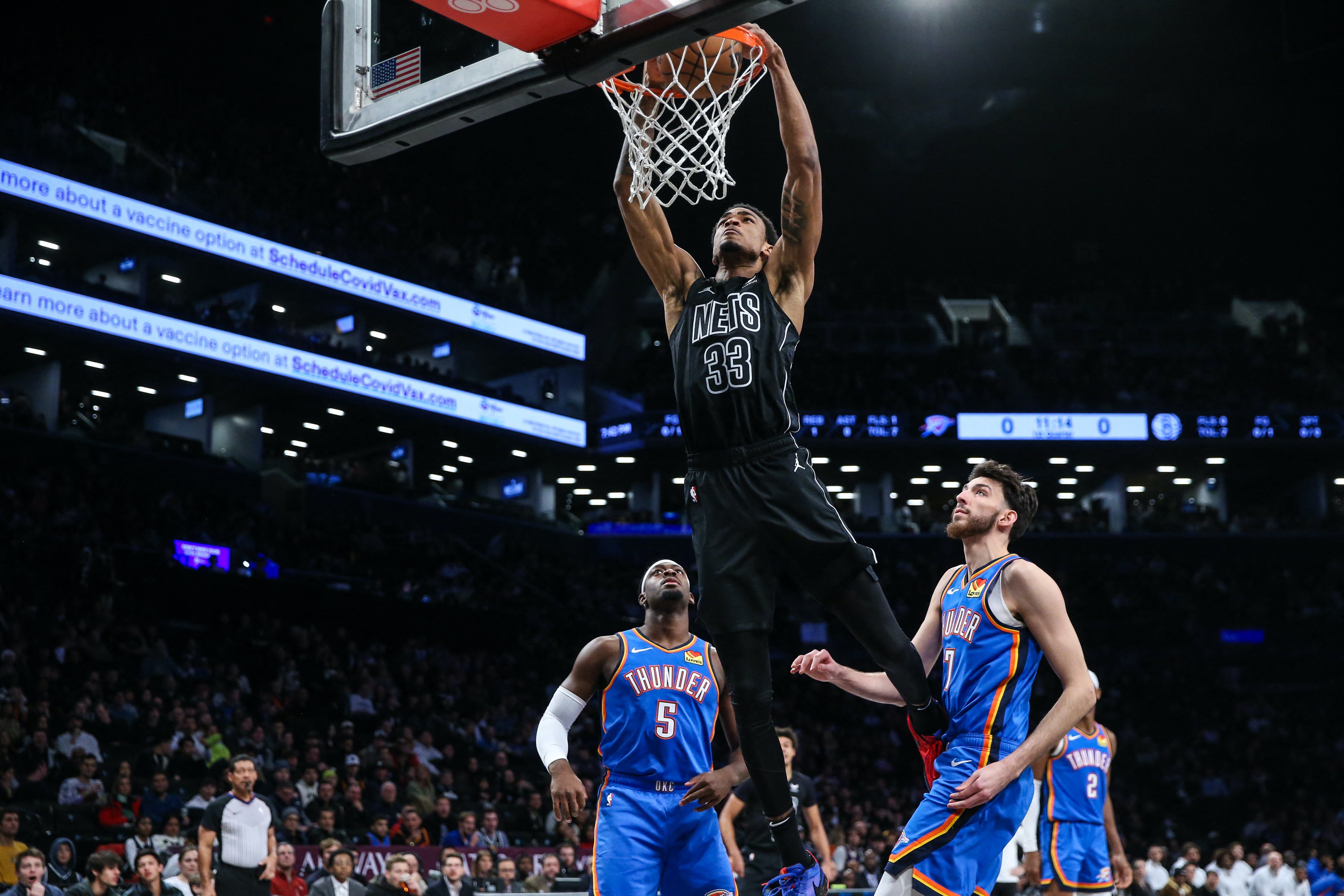 NBA Nets defeat Thunder to halt fivegame skid GMA News Online