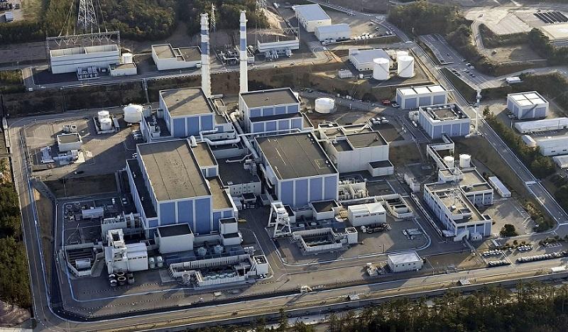 Aerial view of Shika Nuclear Power Station after an earthquake hit the region in Shika, Ishikawa prefecture