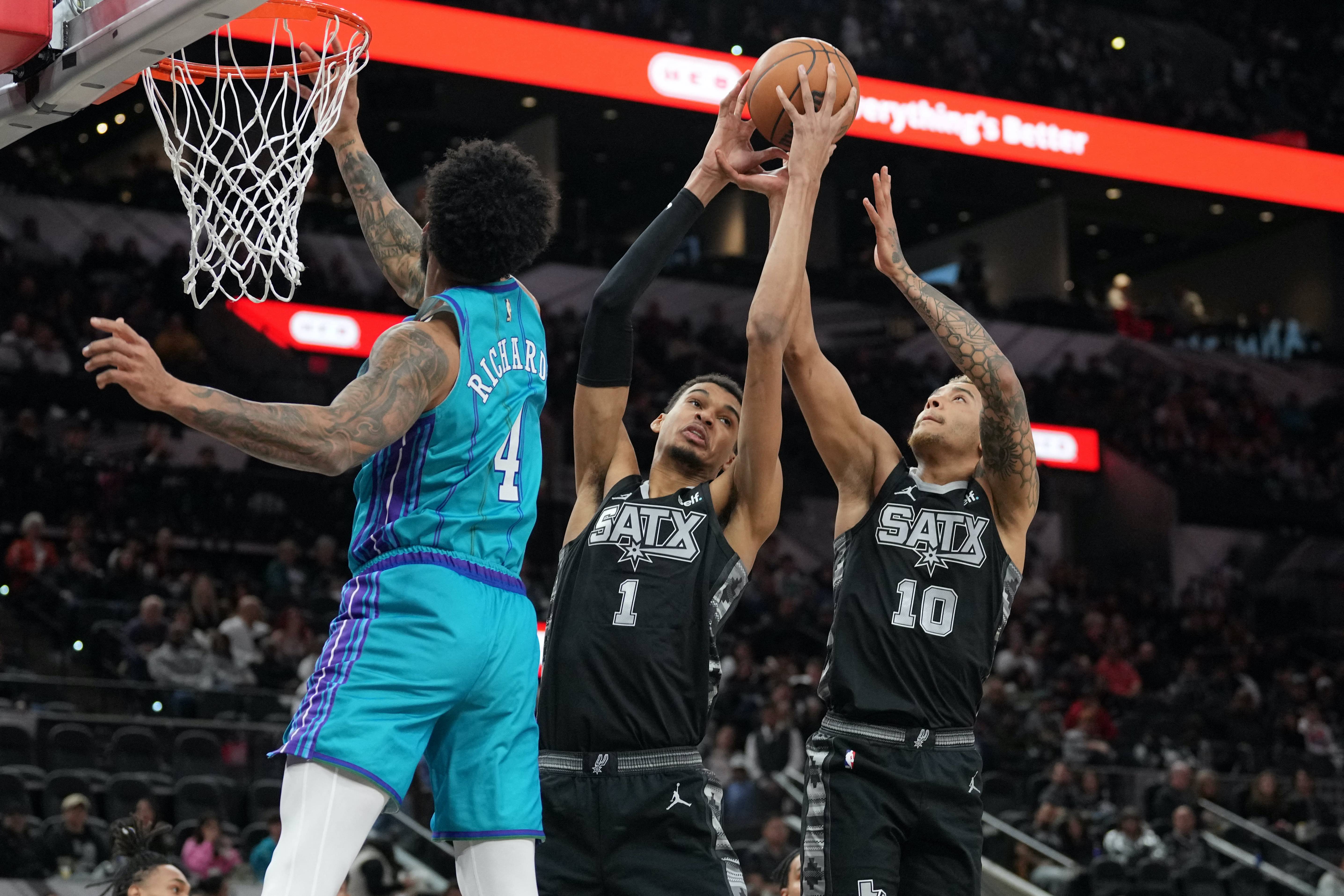 Mesmerizing Wembanyama's Do-it-all Showcase Propels Spurs Past Hornets Landscape Digital Art