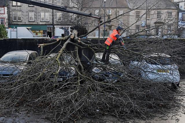 Storm Isha hits travels and power services across UK