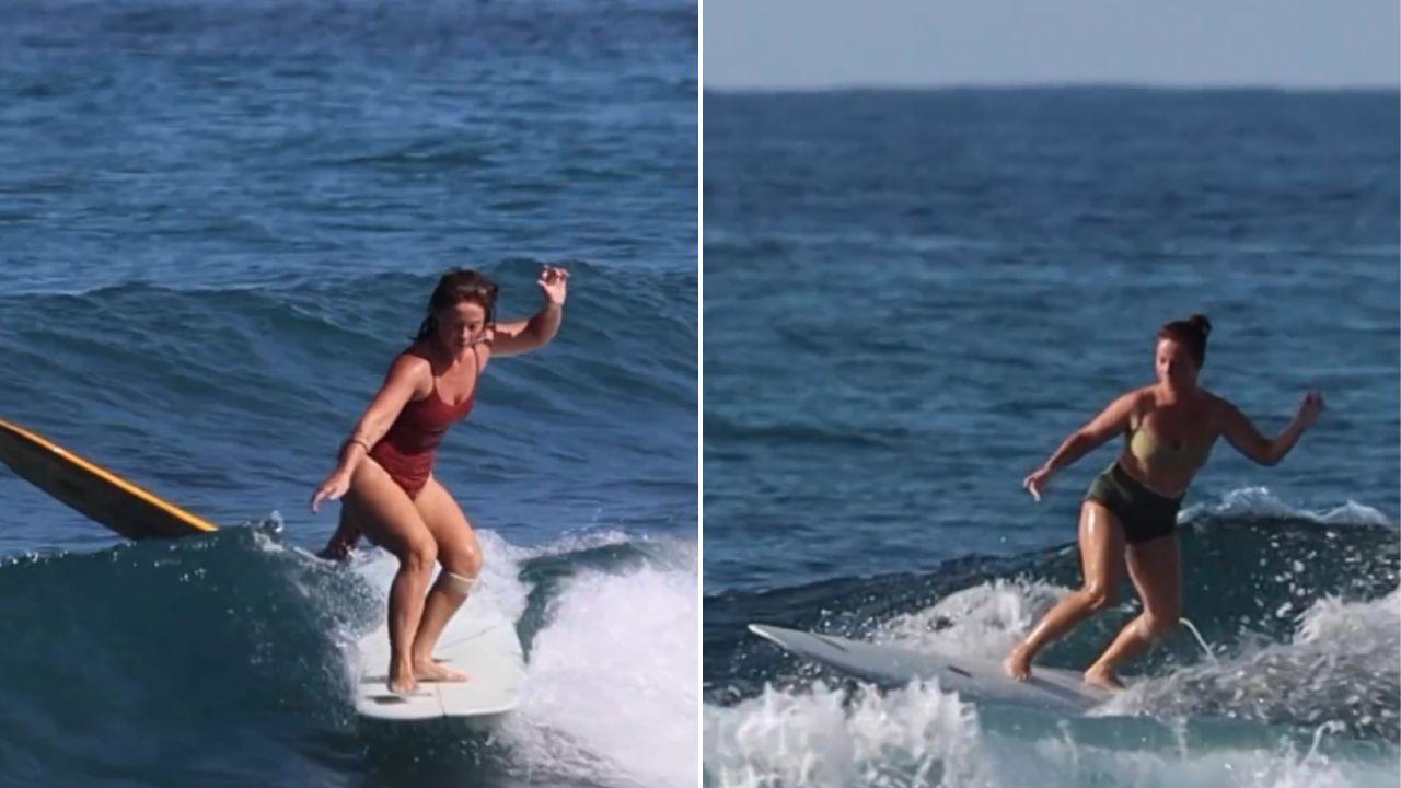 Andi Eigenmann goes surfing in La Union