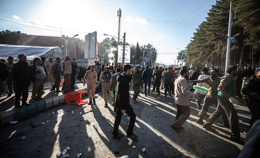 Over 100 killed in blasts near Iranian Guards commander Soleimani's tomb during ceremony