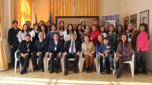 Filipino community leaders and officials of the Philippine Embassy in Hungary joined the roundtable discussion at the Diaspora2Dialogue gathering to identify the course of action for the possible establishment of the European Network of Filipino Diaspora (ENFiD) chapter in Hungary. Photo courtesy of Jay-vee Marasigan Pangan